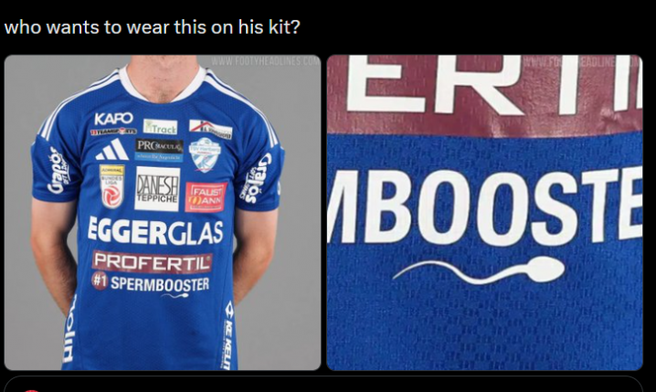 Oto JEDEN ZE SPONSORÓW na koszulce klubu TSV Hartberg xD